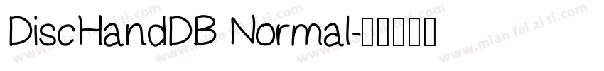 DiscHandDB Normal字体转换